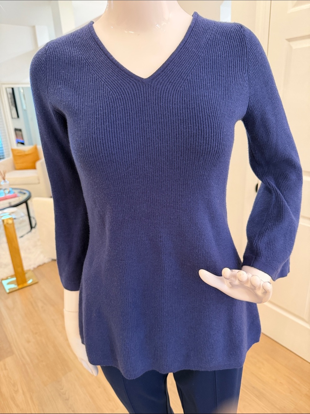 H by Halston Navy sweater